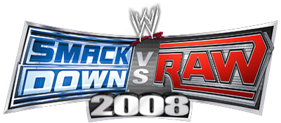WWE Smackdown vs. Raw 2008 title screen for Nintendo DS